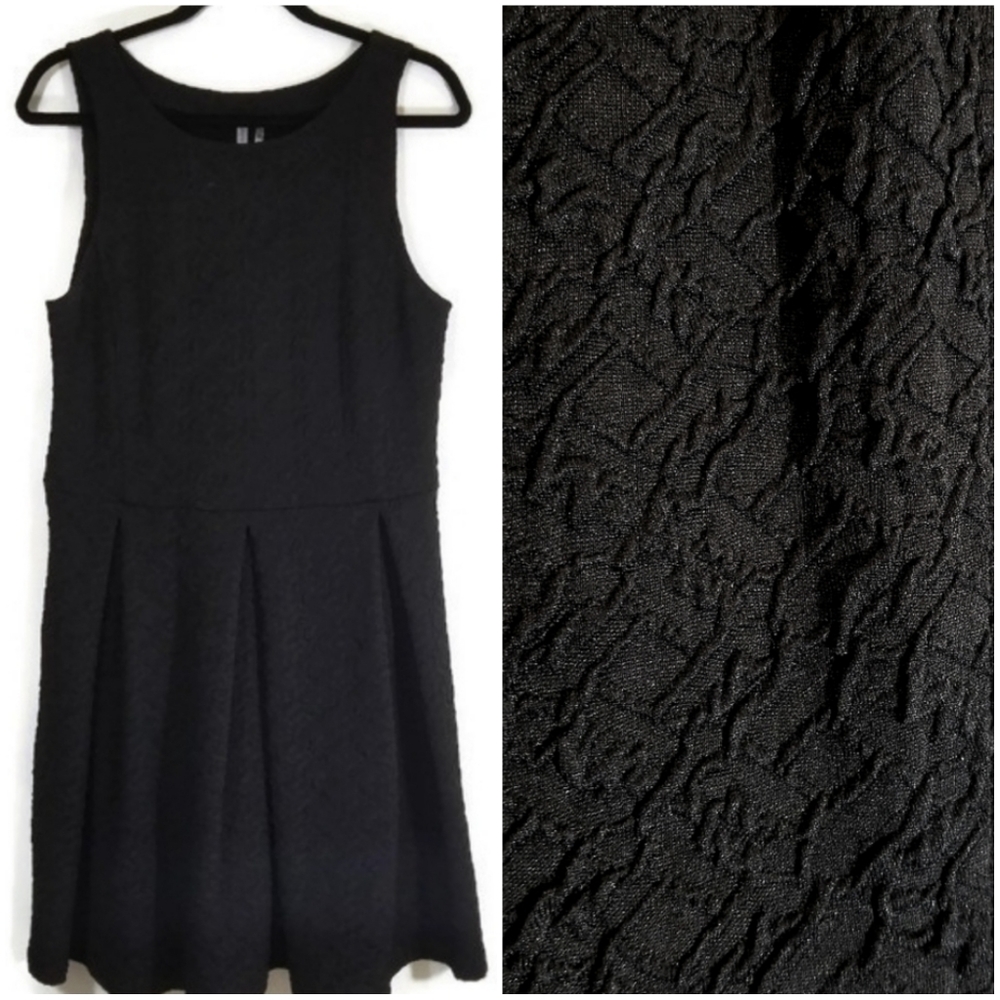 Nordstrom FRENCHI black skater tank dress XL